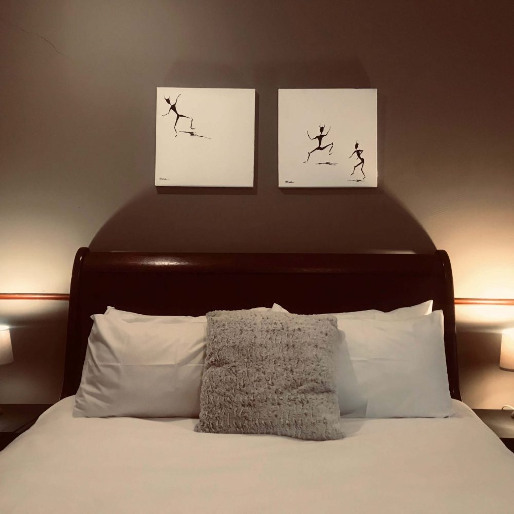 Self cater 2 double beds room 2